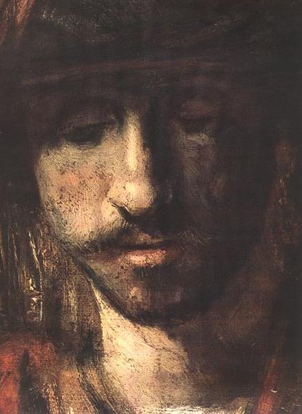 REMBRANDT Harmenszoon van Rijn David and Uriah (detail